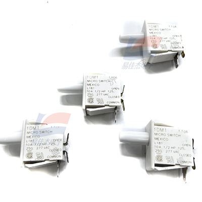 YJJ 1DM1 마이크로 스위치 기본/빠른 작동 스위치 10A 277VAC 피스톤 단극 듀얼 투어